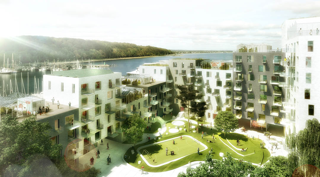 3d rendering architecture architectural animation aarhus copenhagen denmark subsidized housing Adept playhou.se playhouse 