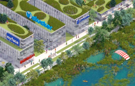 axonometric view of South Bay Sponge, the Resilient By Design Proposal from James Corner Field Operations JCFO playhou.se playhouse animation