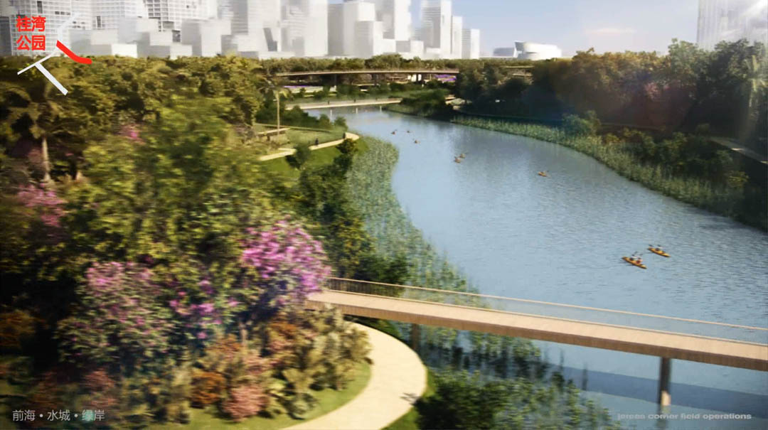 Shenzhen Qianhai Field Operations Guangdong Province Waterfront Park China playhou.se playhouse animation Richie Gelles Richard Gelles landscape architecture 3D rendering realistic flythrough multimedia animation